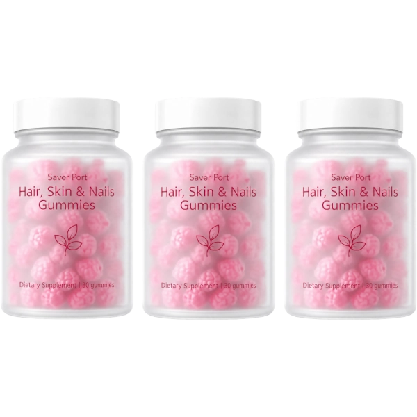 Saver Port 3 Hair, Skin & Nails Gummies