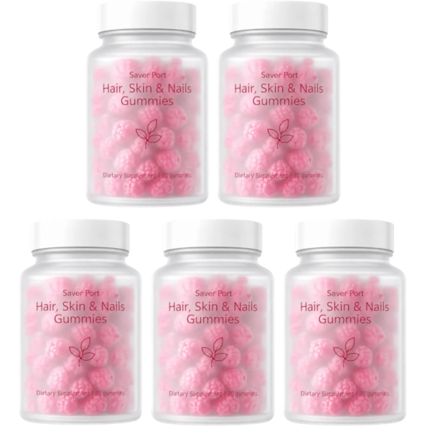 Saver Port 5 Hair, Skin & Nails Gummies