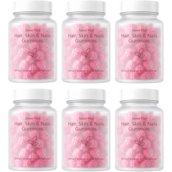 Saver Port 6 Hair, Skin & Nails Gummies