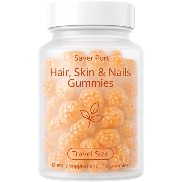Saver Port 1 Travel Size Hair, Skin & Nails Gummies
